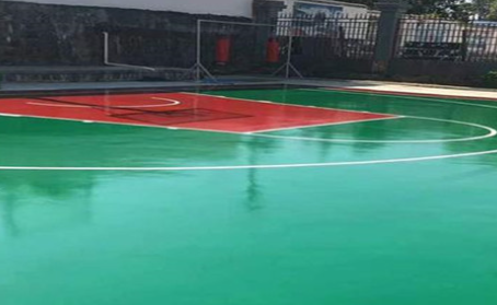 庆阳篮球场翻新地面